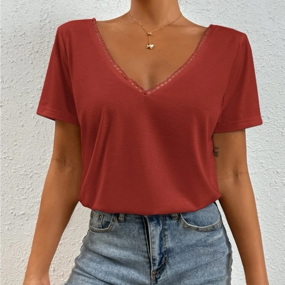 Double v neck tee - Picture 5 of 6